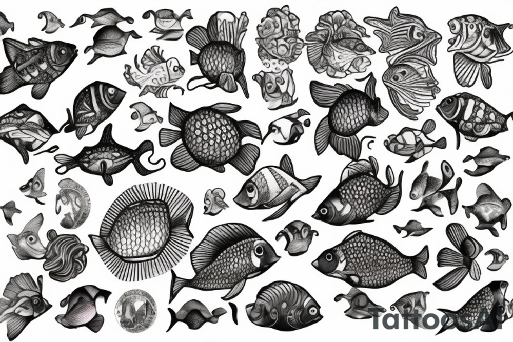 Beta fish tattoo idea