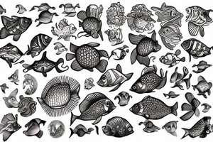 Beta fish tattoo idea