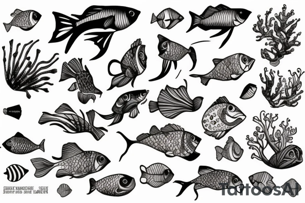 Beta fish tattoo idea