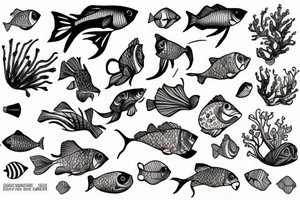 Beta fish tattoo idea