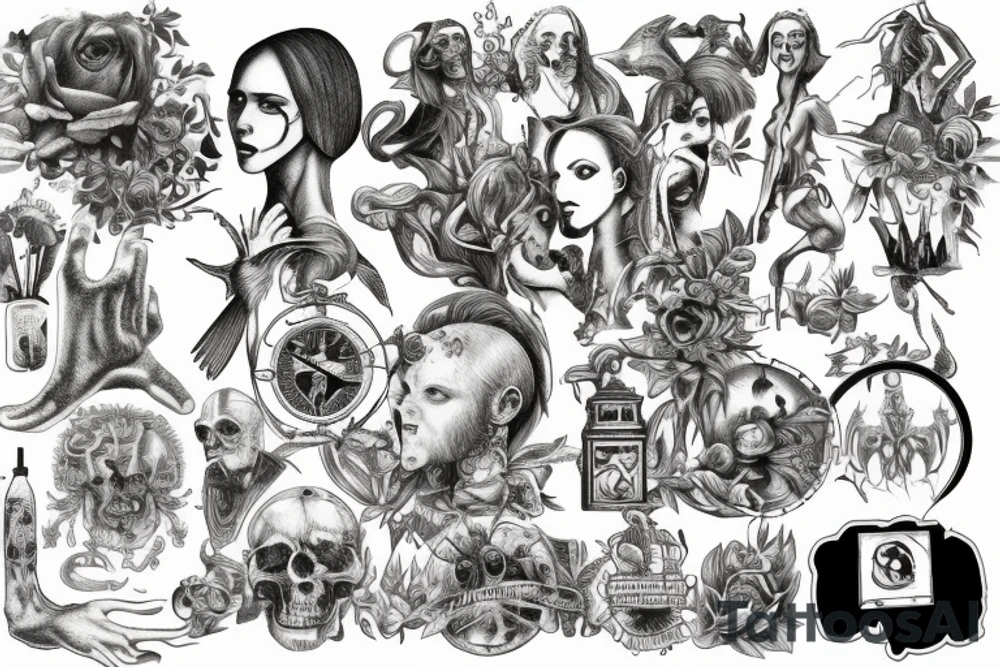 Christian with hidden drinking and sexual past tattoo idea