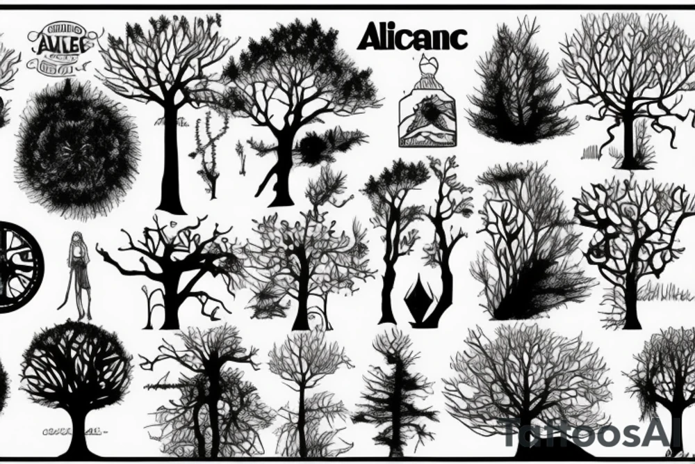 Alice n chains. Trees tattoo idea