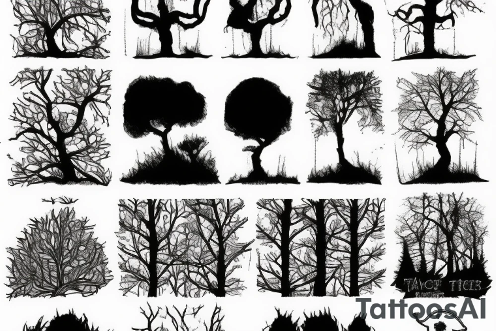 Alice n chains. Trees tattoo idea