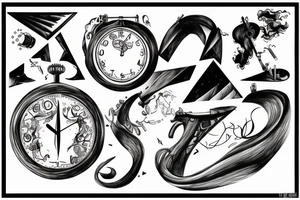pink floyd with time tattoo idea