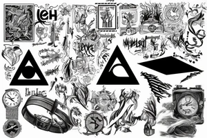 pink floyd with time tattoo idea