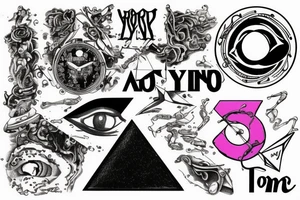 pink floyd with time tattoo idea