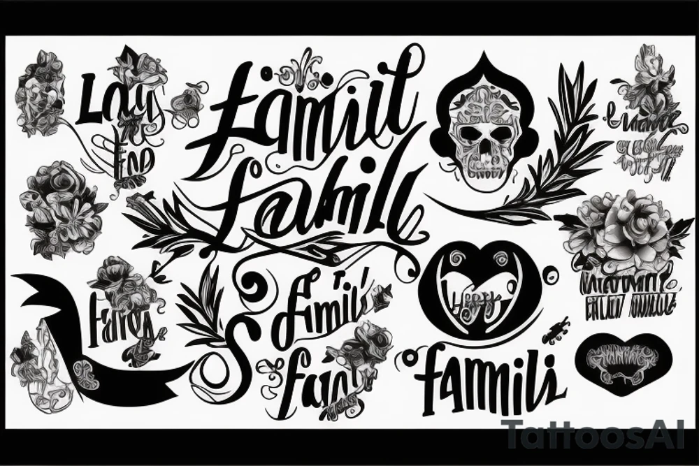 La Familia es todo tattoo idea