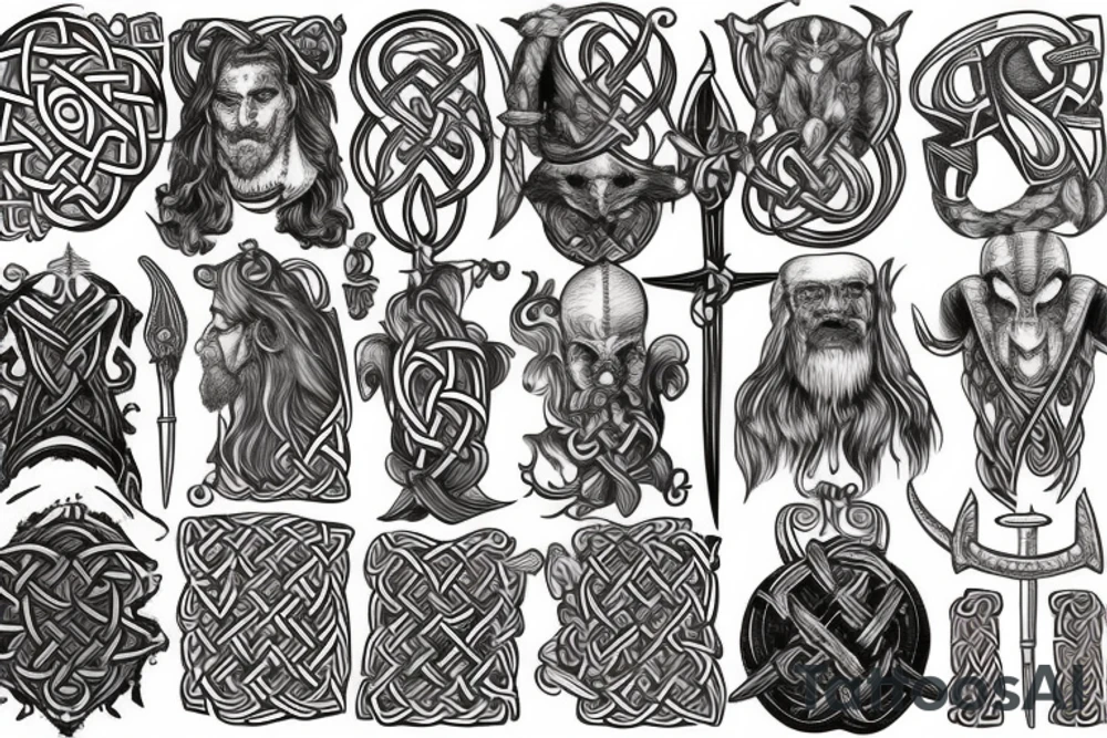 Viking, scottish, Irish, meti. tattoo idea