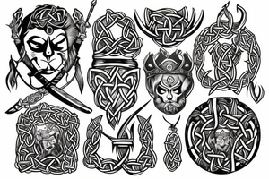 Viking, scottish, Irish, meti. tattoo idea