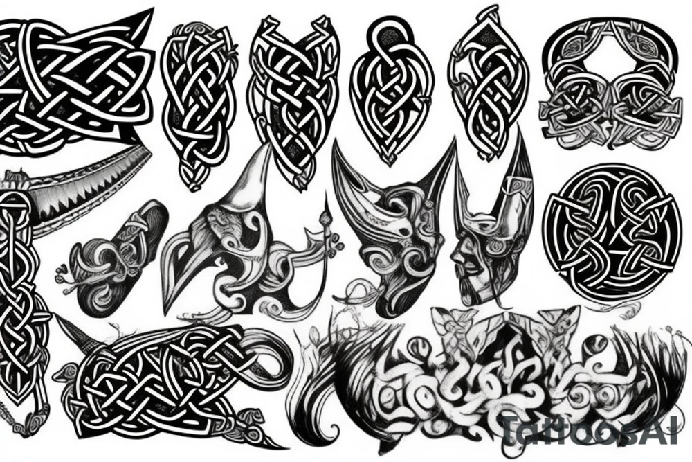 Viking, scottish, Irish, meti. tattoo idea