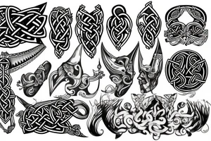 Viking, scottish, Irish, meti. tattoo idea