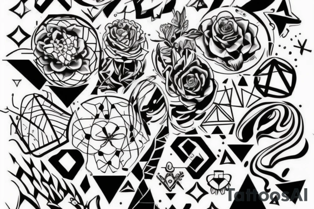 Силуэты тигра и собаки объединенные в один рисунок tattoo idea Силуэты тигра и собаки объединенные в один рисунок tattoo idea