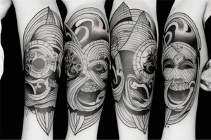 full moon tattoo idea