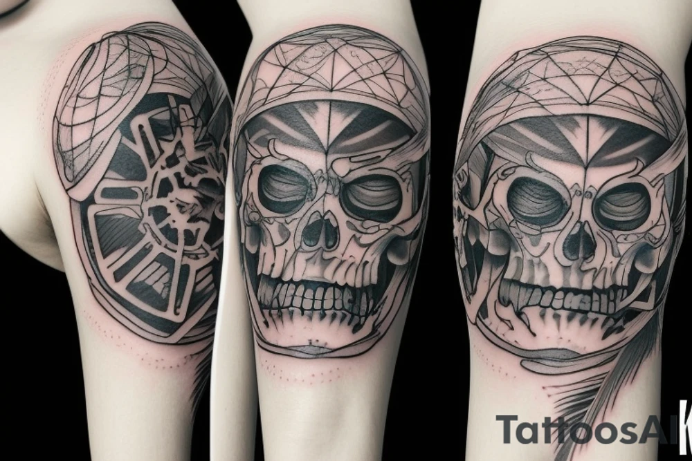 full moon tattoo idea
