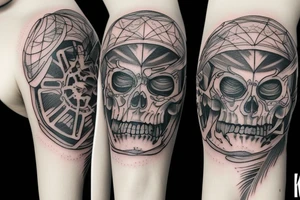 full moon tattoo idea