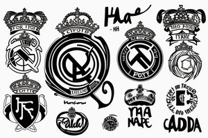 Word tattoo “Fortis Cadere Cedere Non Potest”, “Hala Madrid Y Nada Mas”, “I Think Therefore I Am” for arm tattoo idea