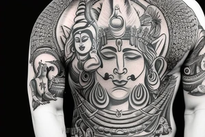 God shiva tattoo idea