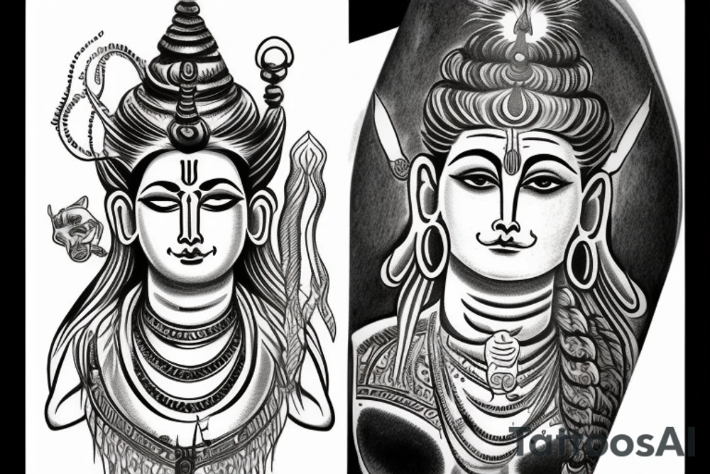 God shiva tattoo idea