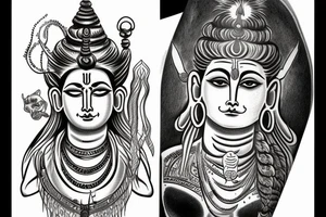 God shiva tattoo idea
