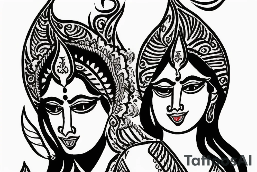 Maa kali small tattoo tattoo idea