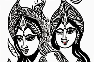 Maa kali small tattoo tattoo idea