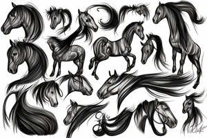 Skul horse tattoo idea