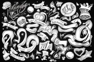 Ribbon in a storm tattoo idea