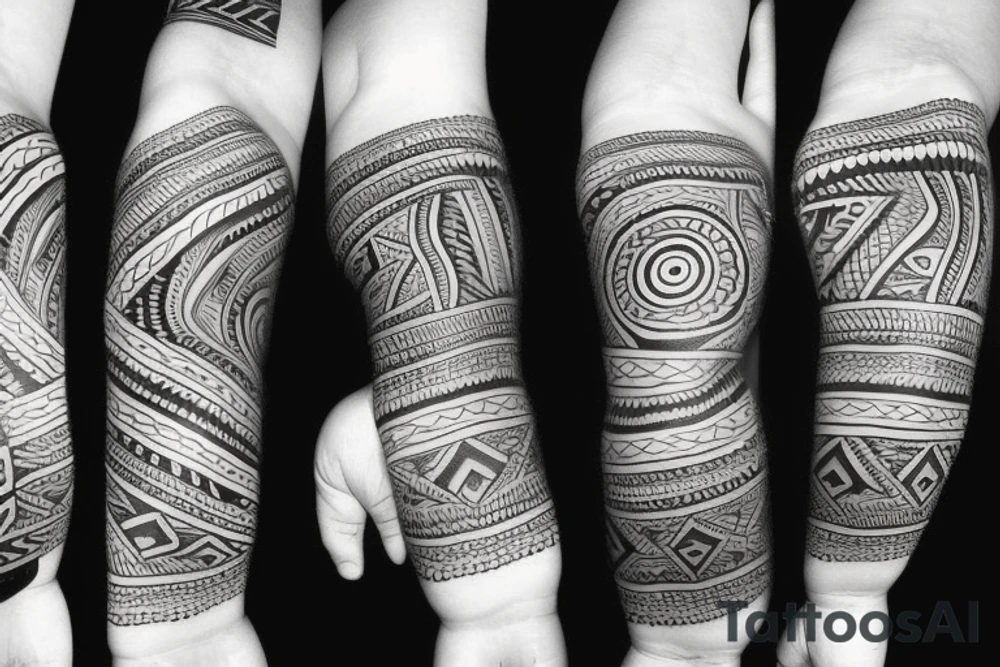 Tribal style wrist tattoo tattoo idea