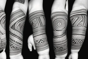 Tribal style wrist tattoo tattoo idea