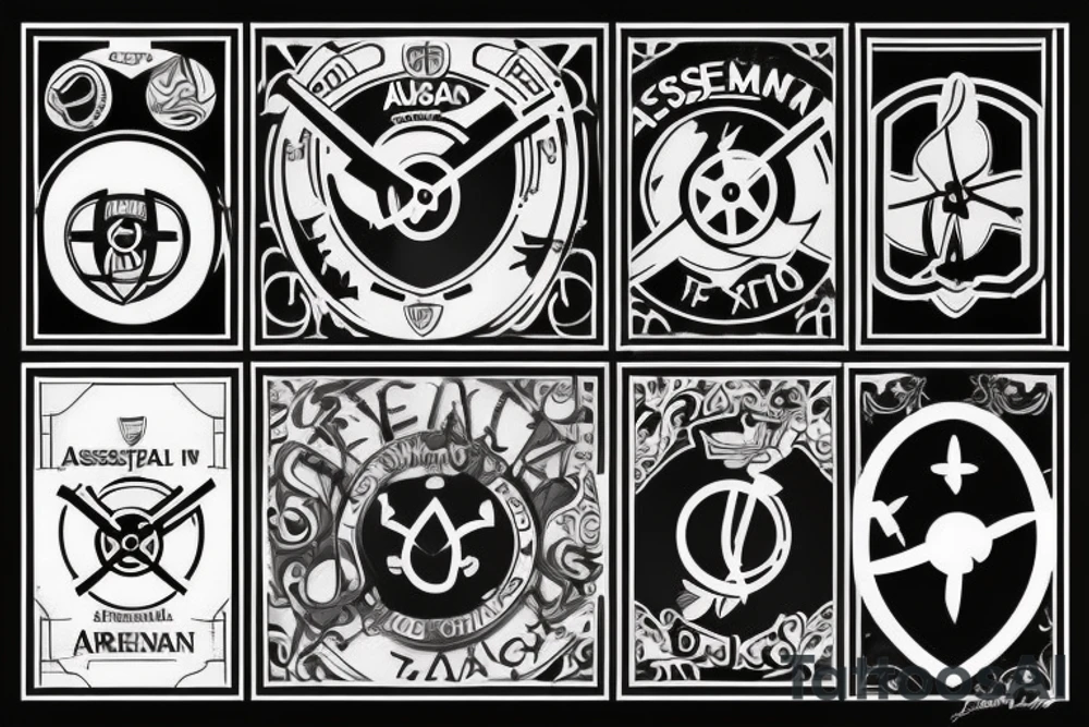 Arsenal symbol tattoo idea