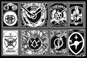 Arsenal symbol tattoo idea
