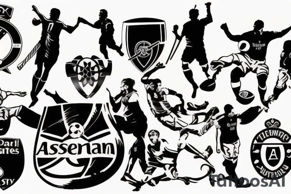 Arsenal football club symbol tattoo idea
