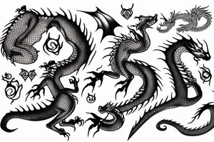 Baby dragon tattoo idea