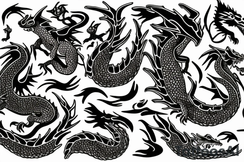 Baby dragon tattoo idea