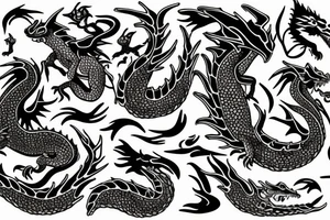 Baby dragon tattoo idea