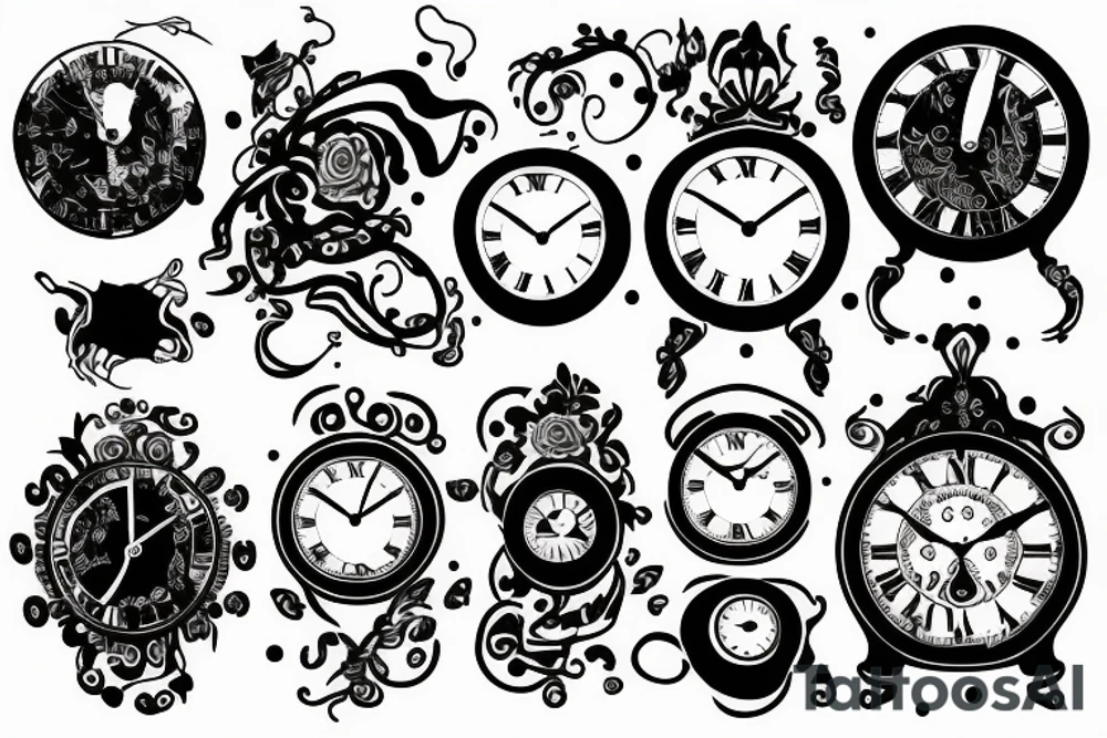 A clock with 12:36, tattoo idea