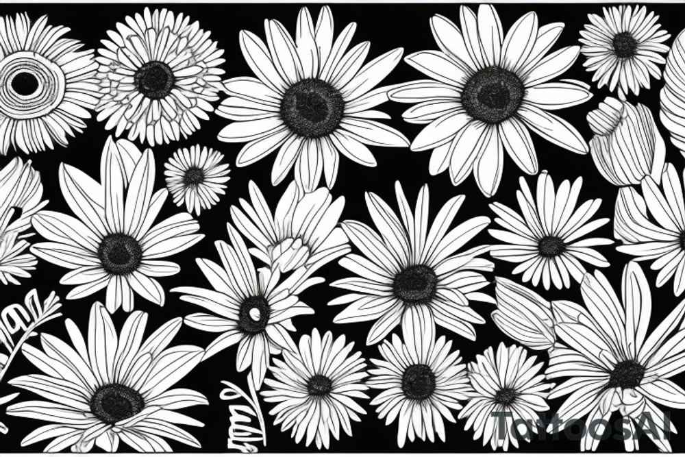 Gerber daisy tattoo idea