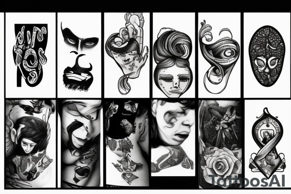 lonely boy crying tattoo idea