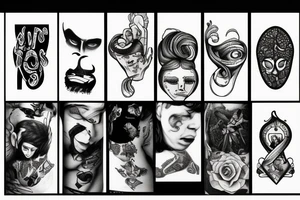 lonely boy crying tattoo idea