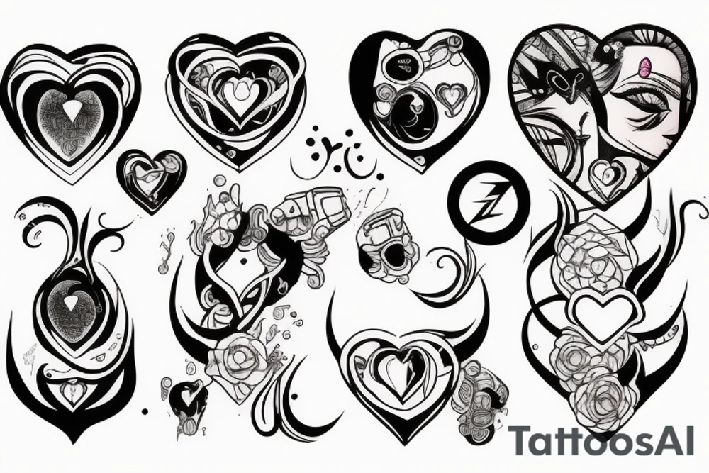 womb tattoo, Heart, Cyberpunk tattoo idea