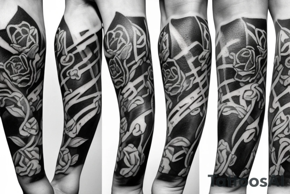 Wars of the roses battle tattoo idea