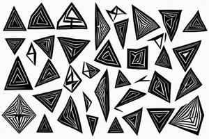 recursive triangles tattoo idea