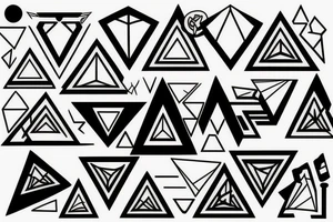 recursive triangles tattoo idea