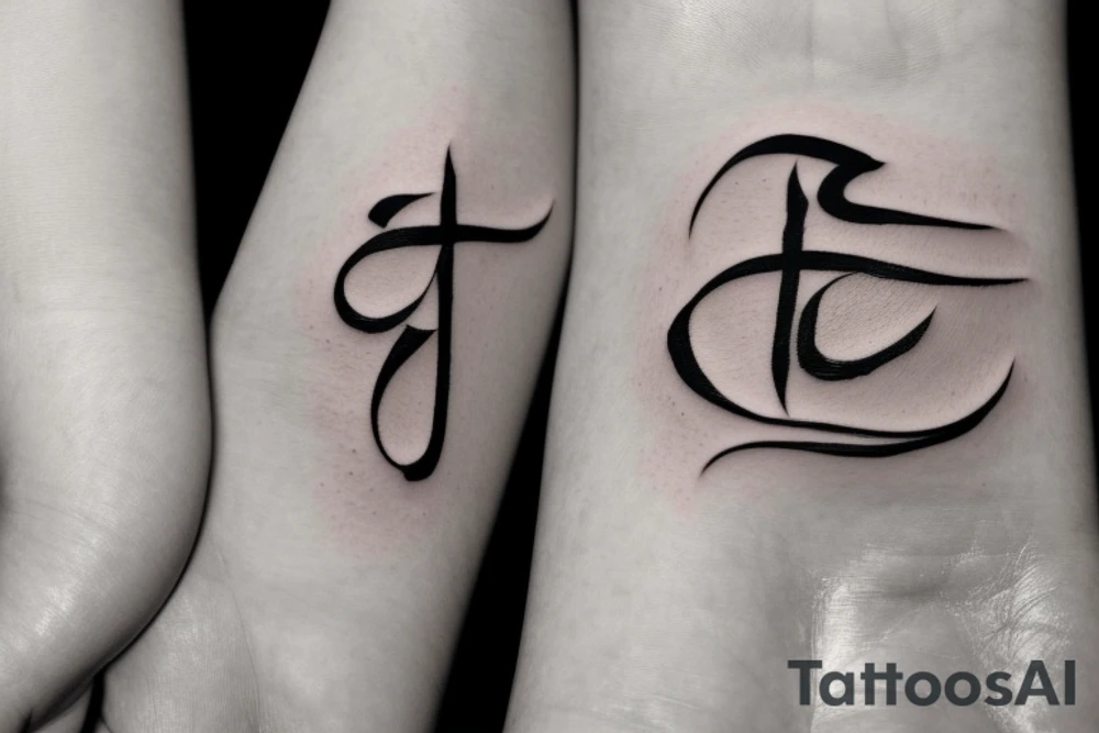 A tattoo design that writes "Anichya" in Hindi. The design should be simple yet elegant, with clean lines and a minimalist style. The font should be legible and easy to read, and the tattoo should be placed on the inner wrist. The design should incorporate traditional Hindi calligraphy elements while also reflecting the personal style and taste of the wearer. tattoo idea