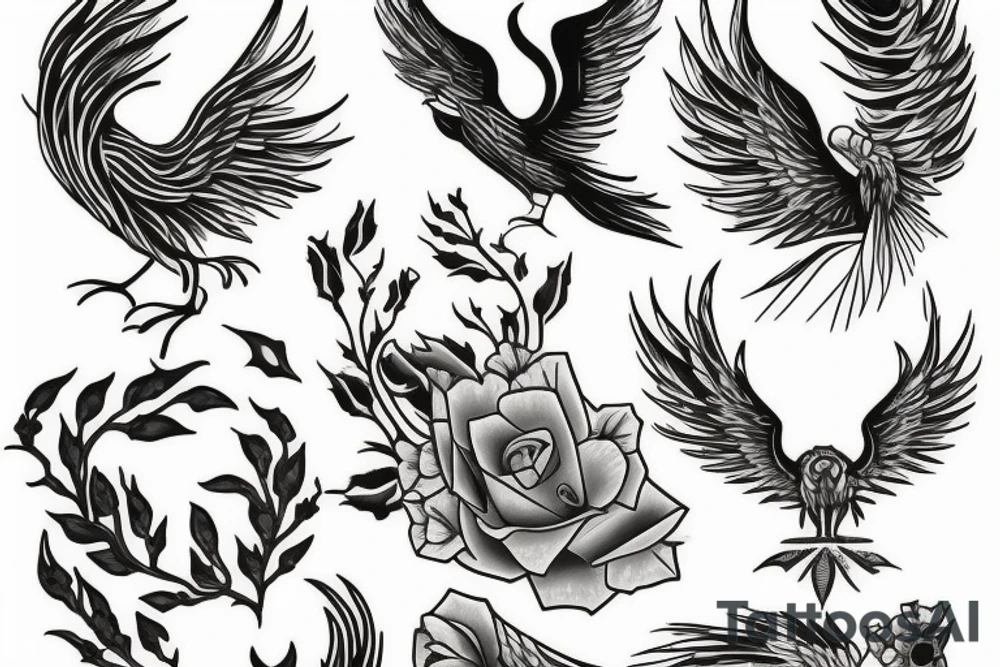 Phoenix tattoo idea