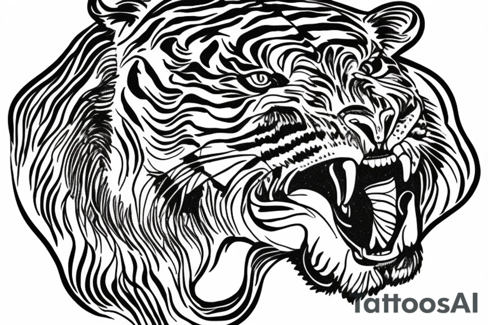 marcus aurelius, tiger outline, ocean tattoo idea