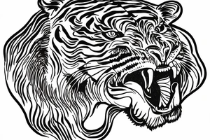 marcus aurelius, tiger outline, ocean tattoo idea