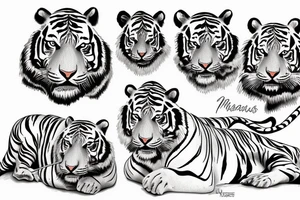 marcus aurelius, tiger, ocean tattoo idea