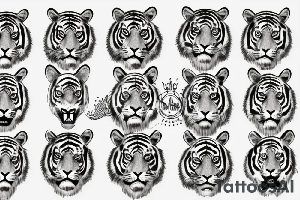 marcus aurelius, tiger, ocean tattoo idea