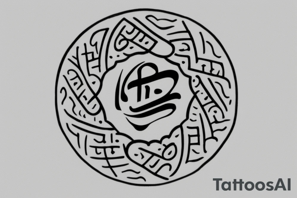 A tattoo design that writes "अनिच्चा" The design should be simple yet elegant, with clean lines and a minimalist style. The font should be legible and easy to read, and the tattoo should be placed on the inner wrist. The design should incorporate traditional Hindi calligraphy elements while also reflecting the personal style and taste of the wearer. tattoo idea